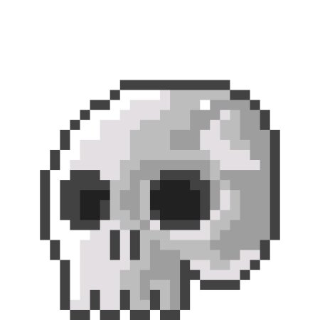 Pixel skull
