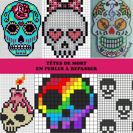 Схемы для бисероплетения череп