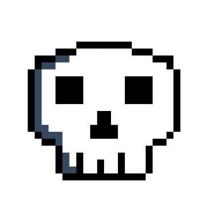 Пиксельный череп