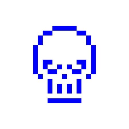 Пиксельный череп