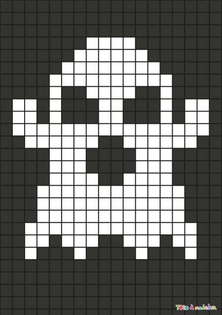 Рисунки по клеточкам хэллоуин