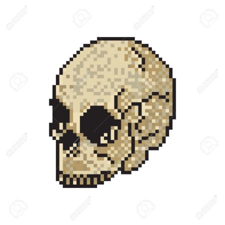 Череп пиксель