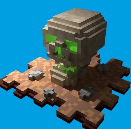 Череп майнкрафт постройка