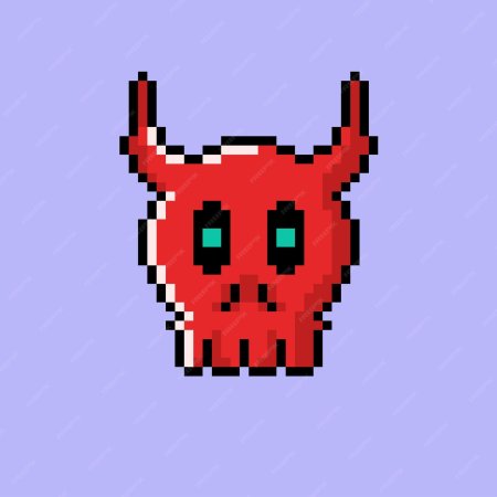 Рисунки по клеточкам демон