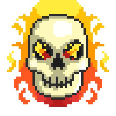 Череп пиксель