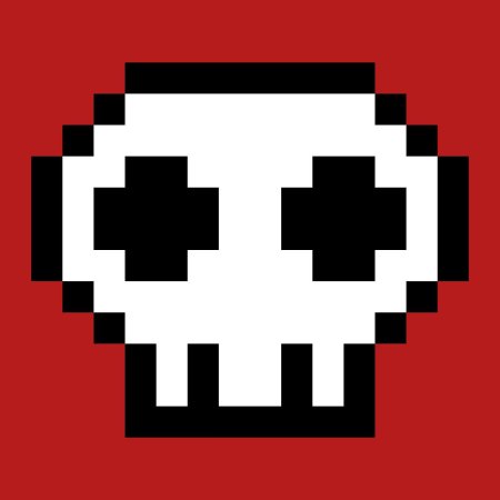 Пиксельный череп