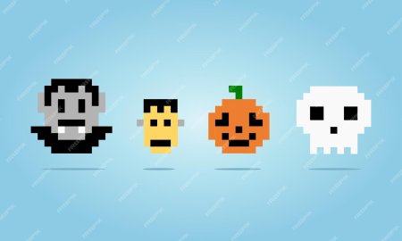 Пиксельная тыква