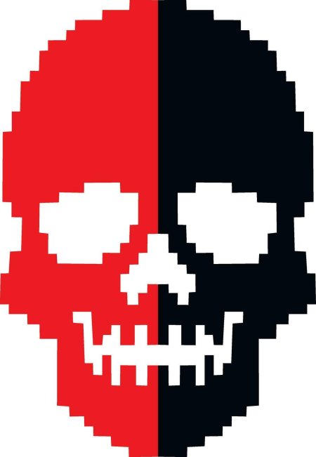Пиксельные черепа