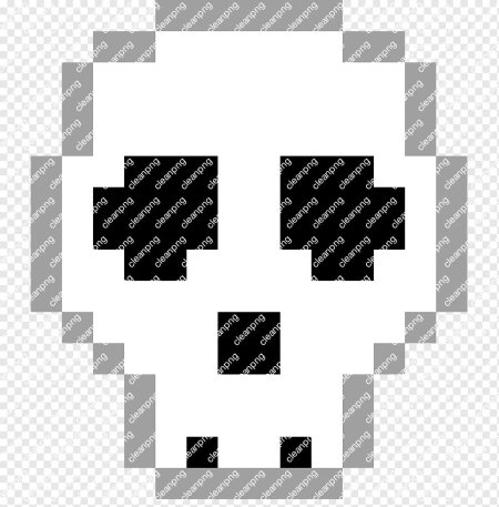 Череп пиксель