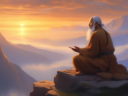 Медитирующий монах