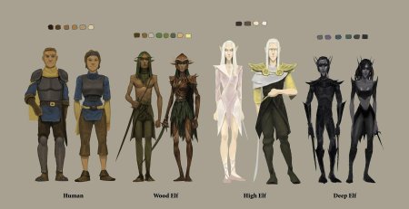 Драгон эйдж эльф блондин