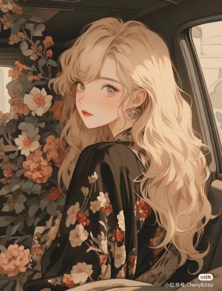 Блондинка аниме