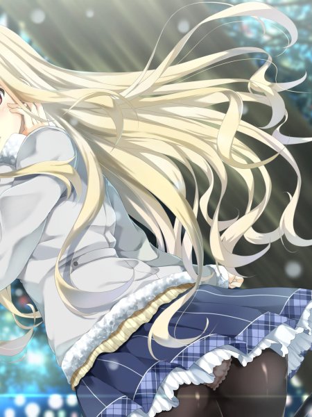 Аниме девушка блондинка