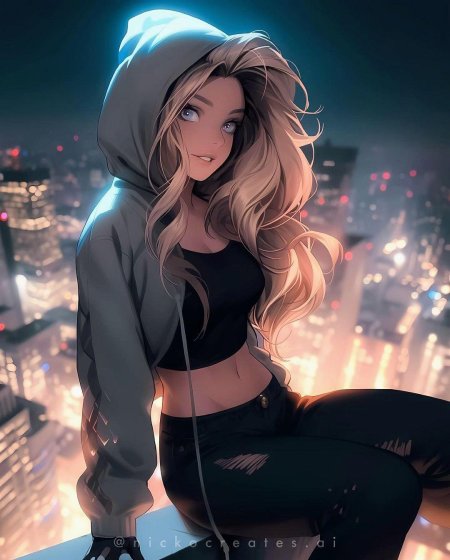 Аниме девушка красивая