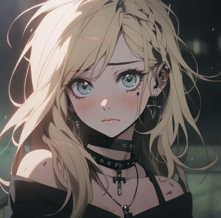 Красивая аниме девушка