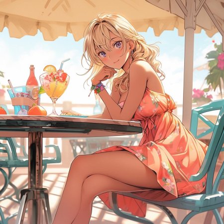 Аниме блондин