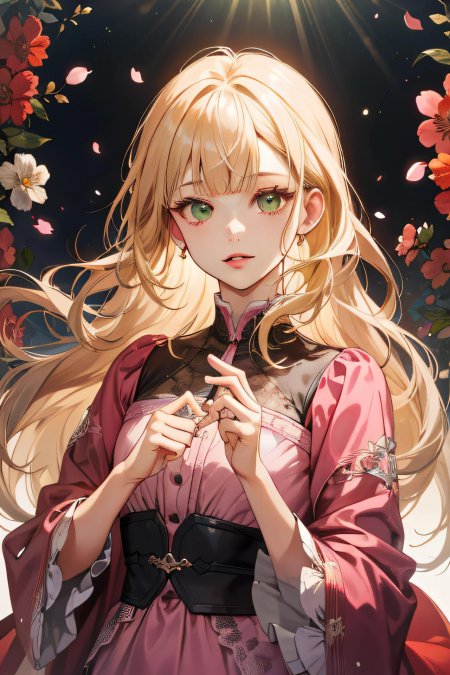 Красивая девушка аниме