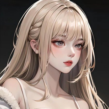 Блондинка рисунок