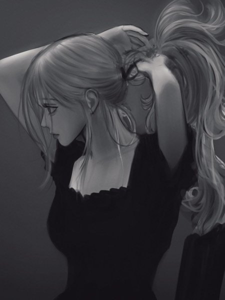 Аниме девушка грустная