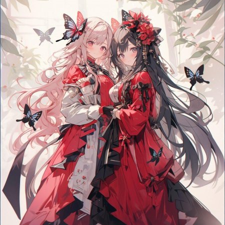 Аниме две девушки