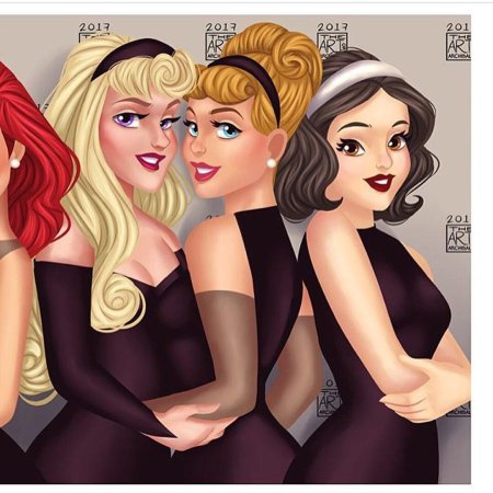 Принцессы дисней в современном стиле