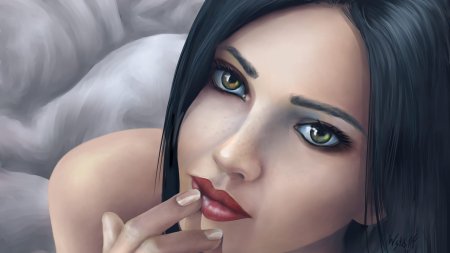 Арт красивая девушка