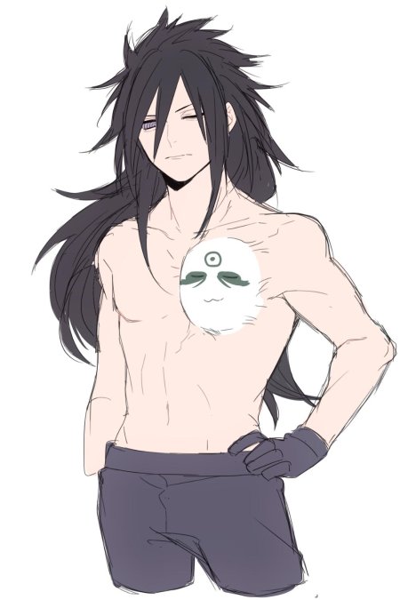 Мадара учиха голый торс