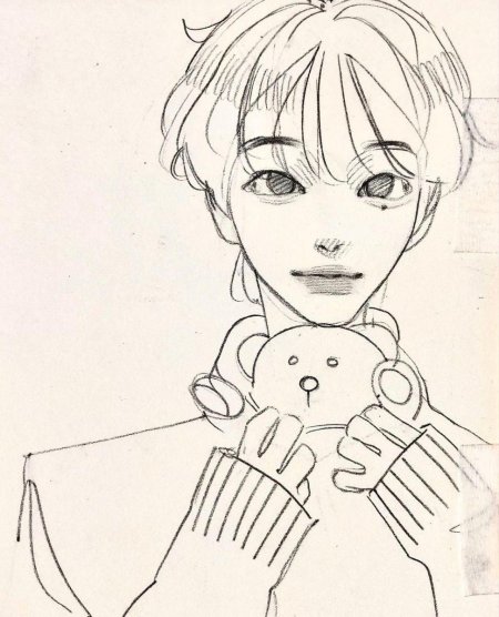 Рисунки в скетчбук аниме карандашом