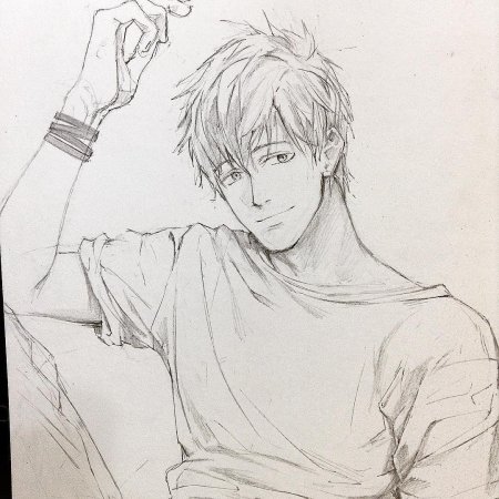 Наброски аниме парней
