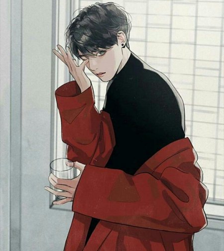 Корейский парень арт