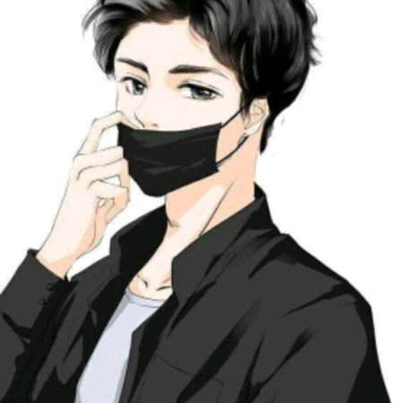 Арт парень в маске