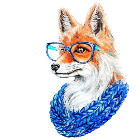 Лиса в очках