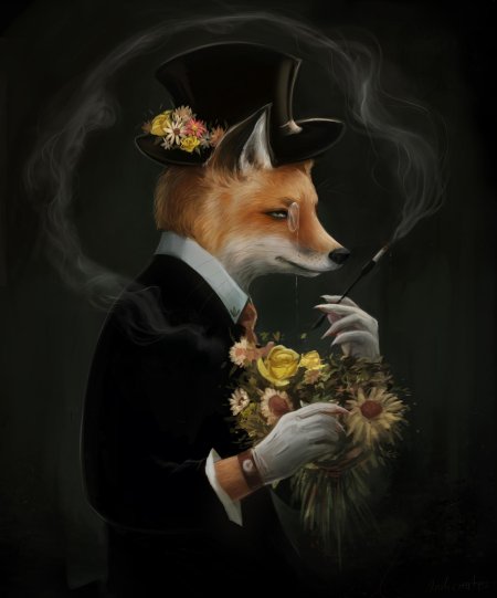 Лиса картина