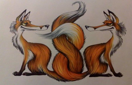 Рисунок лисы