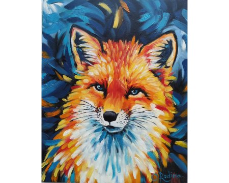 Картина по номерам лис