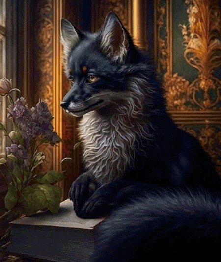 Лиса черная