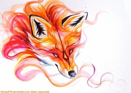 Красивые рисунки лисы