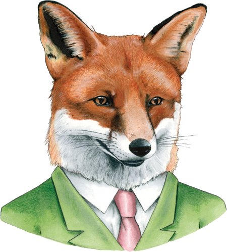 Лиса в костюме