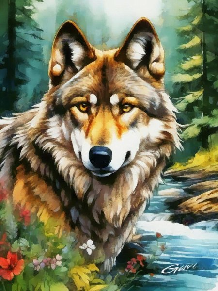 Пазл бенте шлик волк