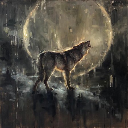 Волк маслом