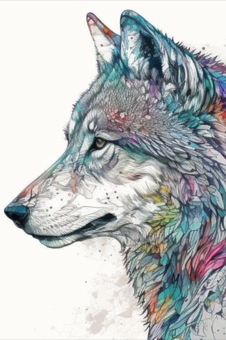 Абстрактный волк
