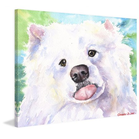 Самоедская лайка арт