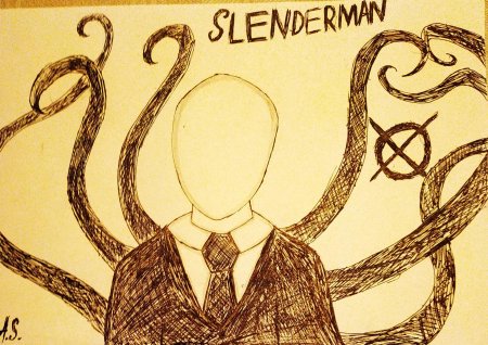 Слендермен рисунки