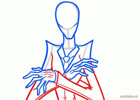 Слендермен раскраска