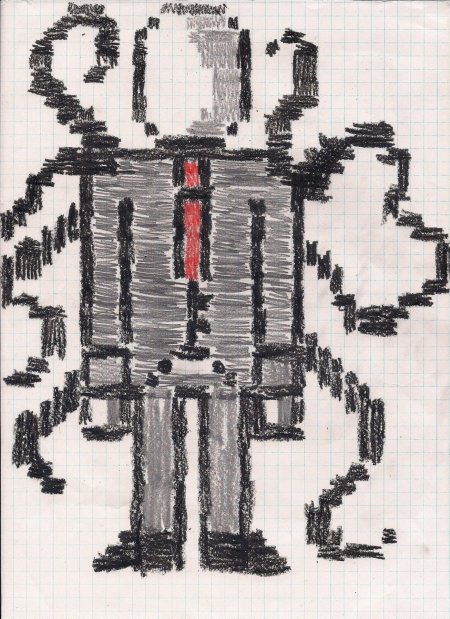 Рисунки по клеточкам слендермен