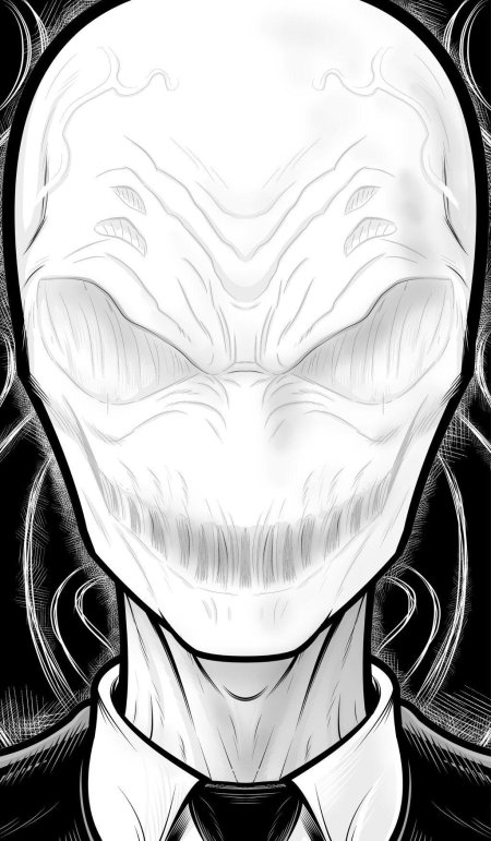 Лицо слендермена