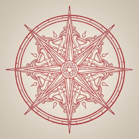 Рисунок роза ветров