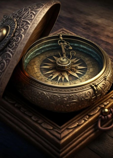 Старинный компас