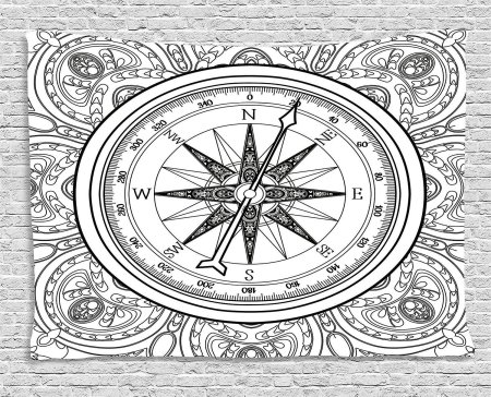 Раскраска компас