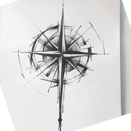 Тату компас эскизы